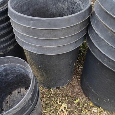 Assortment of gardening plant pots - large and small