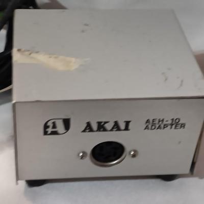 Vintage Akai Headphones AEH-10 With Adaptor