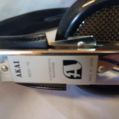 Vintage Akai Headphones AEH-10 With Adaptor