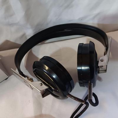 Vintage Akai Headphones AEH-10 With Adaptor