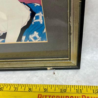 Framed Art: Copy of The Eyebrow Pencil (1928) by Ito Shinsui