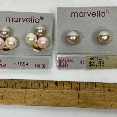 2 pair earring one clip-on and 1 for pierced