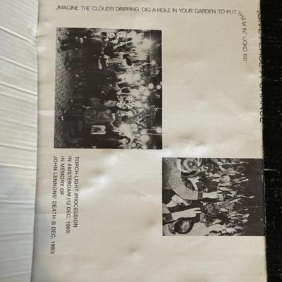 JOHN LENNON LOT OF 13 LITHOGRAPHS, HAIR PEACE BED PEACE