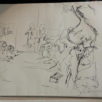 JOHN LENNON LOT OF 13 LITHOGRAPHS, HAIR PEACE BED PEACE