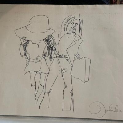 JOHN LENNON LOT OF 13 LITHOGRAPHS, HAIR PEACE BED PEACE