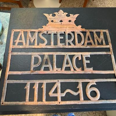 AMSTERDAM PALACE SIGN