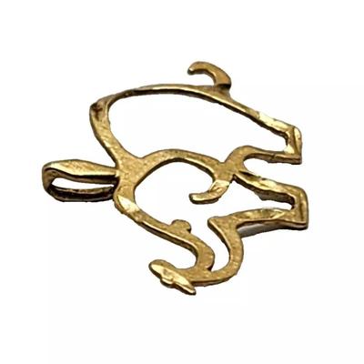 Michael Anthony 14K Yellow Gold Lucky Elephant Pendant Charm