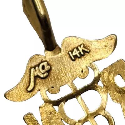 Michael Anthony 14K Yellow Gold RN Caduceus Medical Symbol Pendant