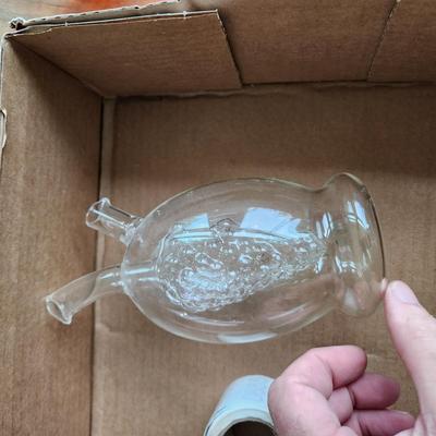 Lot of 17 pieces Art Glass Vases Hummingbird