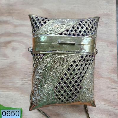 Vintage Metal Clutch Purse