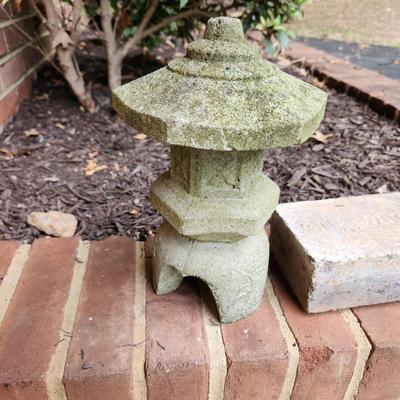 Yard Garden Art 10" Pagoda & Vintage Ohio Woodland Brick