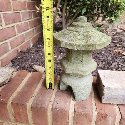 Yard Garden Art 10" Pagoda & Vintage Ohio Woodland Brick