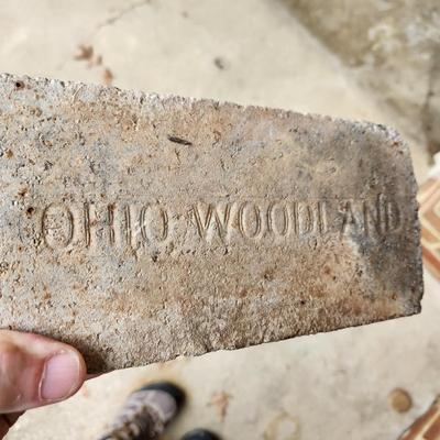 Yard Garden Art 10" Pagoda & Vintage Ohio Woodland Brick