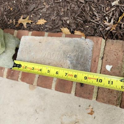 Yard Garden Art 10" Pagoda & Vintage Ohio Woodland Brick