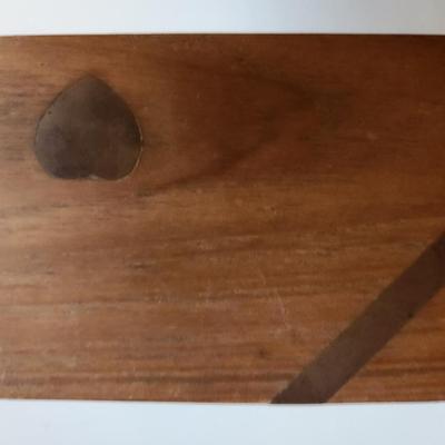 Brass Inlaid Wood Music Box