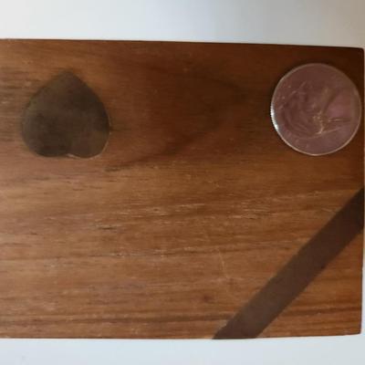 Brass Inlaid Wood Music Box