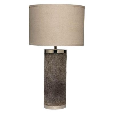 Pair of grey hide lamps- 2 lamps