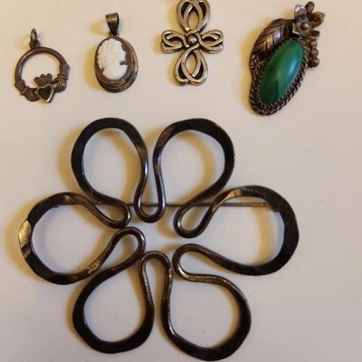 Sterling+(?) Jewelry Pieces