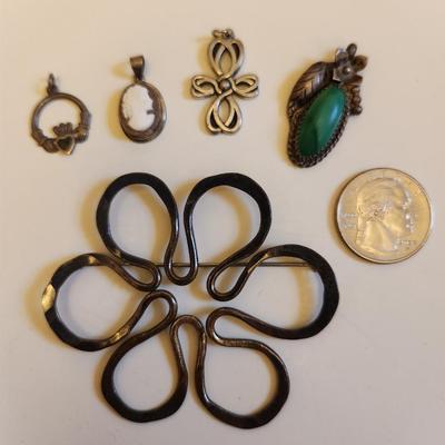 Sterling+(?) Jewelry Pieces
