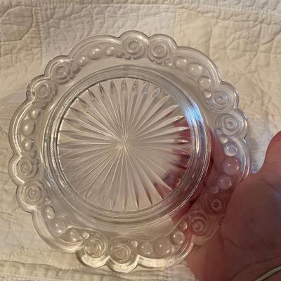 Vintage glass butter dome