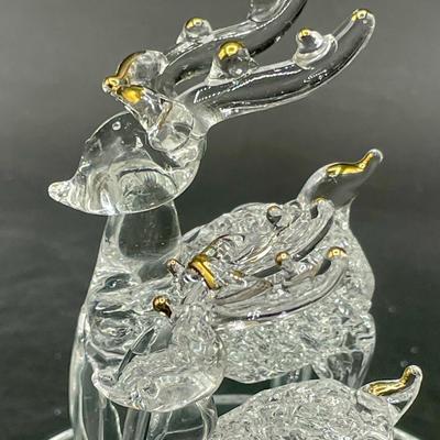 Handblown Glass Reindeer