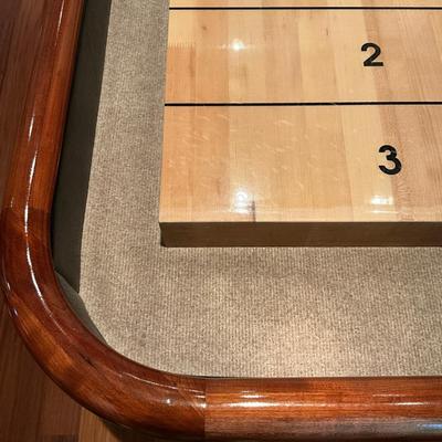 500 Large 19' Black River Shuffleboard Table with Accessories