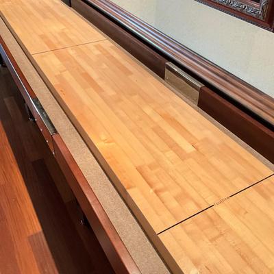 500 Large 19' Black River Shuffleboard Table with Accessories