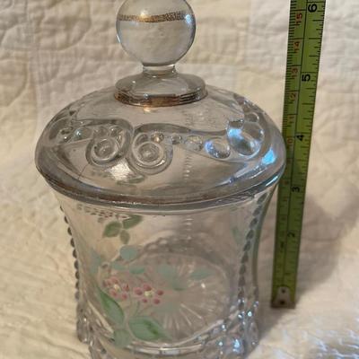 Hand painted candy dish