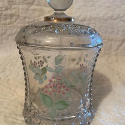 Hand painted candy dish