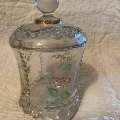 Hand painted candy dish