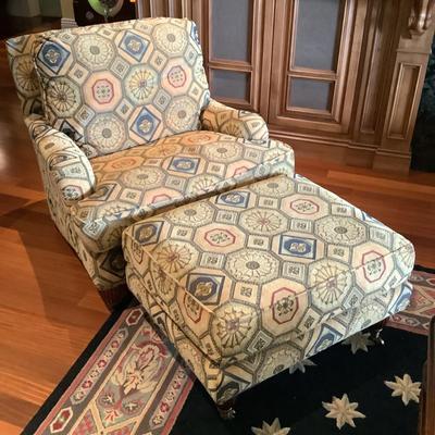 504 WLC Upholstered Chair and Ottoman