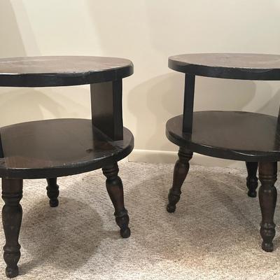 Wooden tables