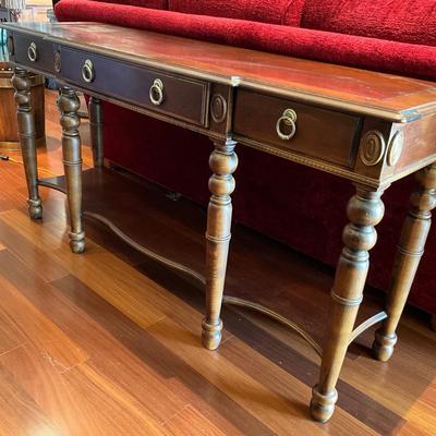 510 CTH Sherrill Three Drawer Console Table