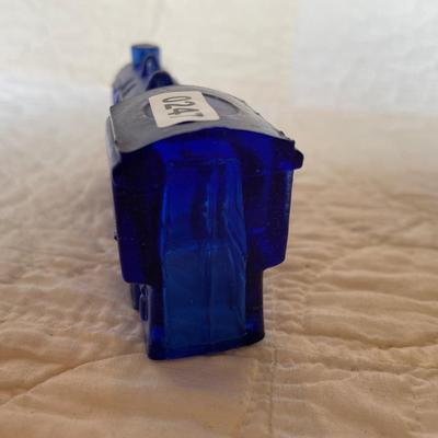 Vintage cobalt blue train