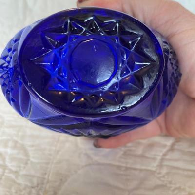 Cobalt blue basket