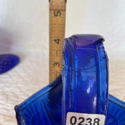 Cobalt blue basket