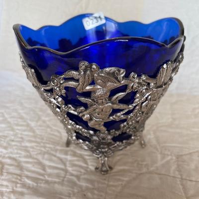 Corbell & co silver plated cherub bowl