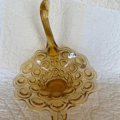 Kanawha art glass Amber swan