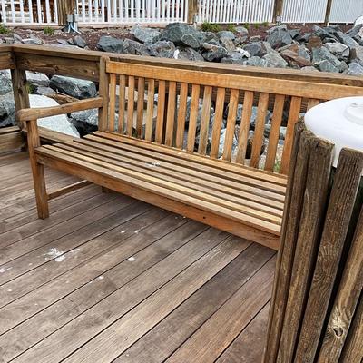 525 Outdoor Teak Bench