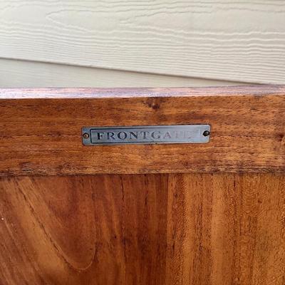 533 FRONTGATE Teak Trash Bin