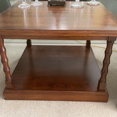 Beautiful Wood Square End Table