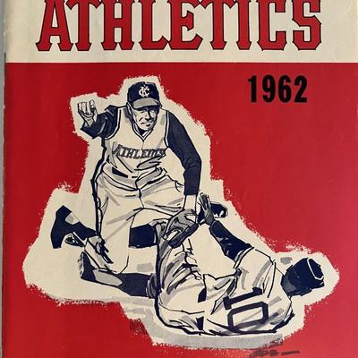 1962 Kansas City Athletics Scorebook. 7x10 inches