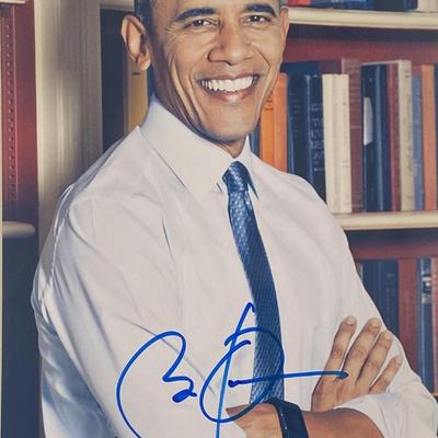 US President Barack Obama signed photo