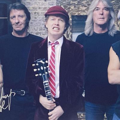 AC/DC Malcolm Young signed photo