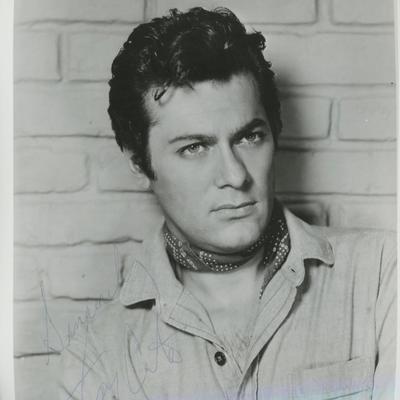 Tony Curtis signed photo