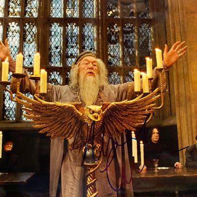 Harry Potter's Dumbledor Sir Michael John Gambon signed photo 