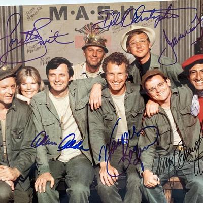 M*A*S*H cast signed photo
