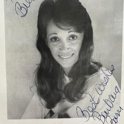 KZLA Announcer Barbara Barri signed photo