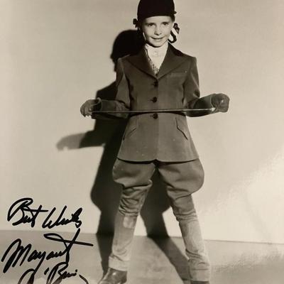 Margaret O'Brien signed photo