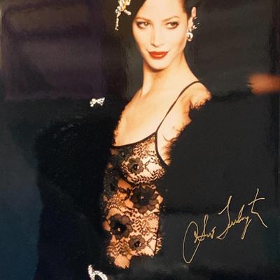 Christy Turlington signed photo
